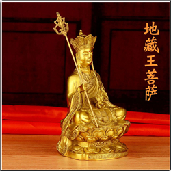 純銅地藏王菩薩 純銅地藏王菩薩