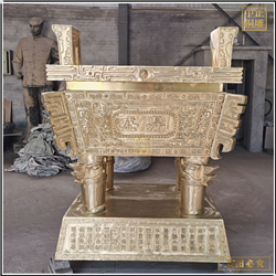 批發落地金屬銅鼎擺件 批發落地金屬銅鼎擺件