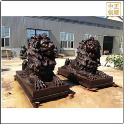 大型歐式銅獅子鑄造 大型歐式銅獅子鑄造