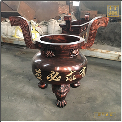 寺廟銅香爐定做廠家 寺廟銅香爐定做廠家