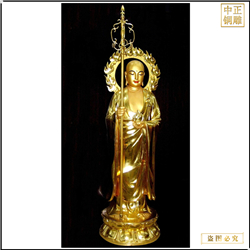 1米高地藏王站像鑄造 1米高地藏王站像鑄造