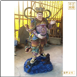 大型彩繪銅四大天王銅佛像 大型彩繪銅四大天王銅佛像