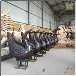 批量批發黃銅天鵝雕塑擺件 批量批發黃銅天鵝雕塑擺件