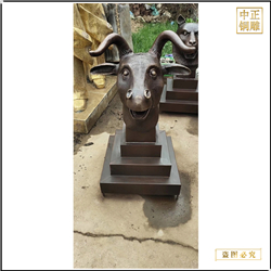 十二生肖羊頭雕塑 十二生肖羊頭雕塑