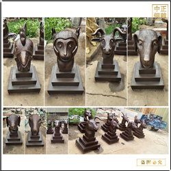 支持定制十二生肖銅雕塑 支持定制十二生肖銅雕塑