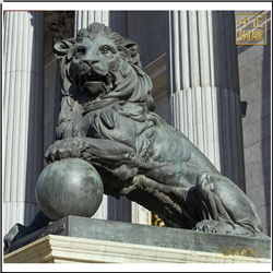 景區(qū)門口銅獅子來圖制作 景區(qū)門口銅獅子來圖制作