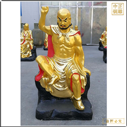 鑄銅關公 廠家批發1米十八羅漢銅佛像