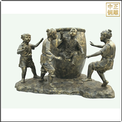 司馬光砸缸人物景觀雕塑 司馬光砸缸人物景觀雕塑