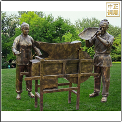 園林收谷人物雕塑 園林收谷人物雕塑