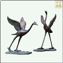 室外仙鶴銅雕塑 室外仙鶴銅雕塑