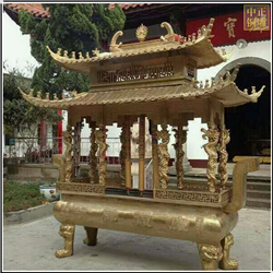 黃銅本色香爐定制 黃銅本色香爐定制