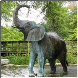 銅大象園林景觀雕塑 銅大象園林景觀雕塑