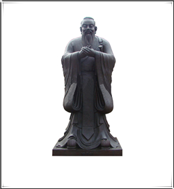銅孔子雕像 銅孔子雕像