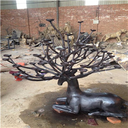 公園銅鹿擺件 公園銅鹿擺件