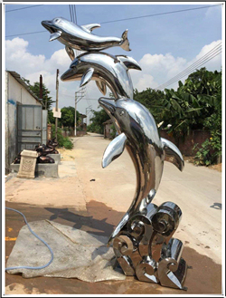 海豚動物雕塑 海豚動物雕塑