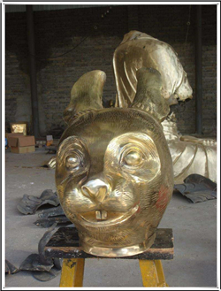 十二生肖兔首雕塑 十二生肖兔首雕塑